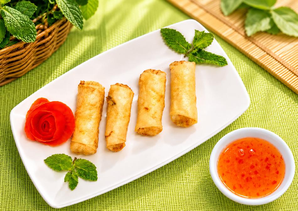 Mini nems au poulet