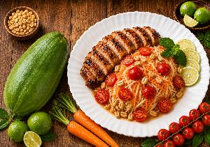 Salade de papaye au poulet